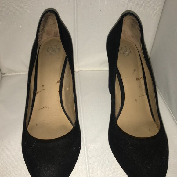 Ann Taylor Black & Blue Suede Pump - Picture 15 of 15